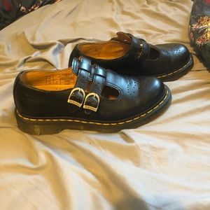 Black Dr. Martens Mary Jane shoes